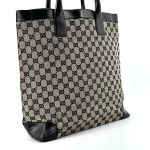 Gucci Beige and Black Monogram Tote